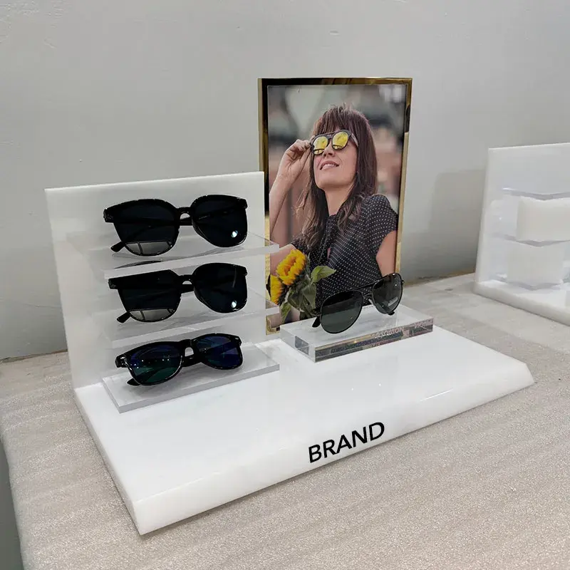 Locking Eyeglasses Display StandDetachable Acrylic Eyewear Display