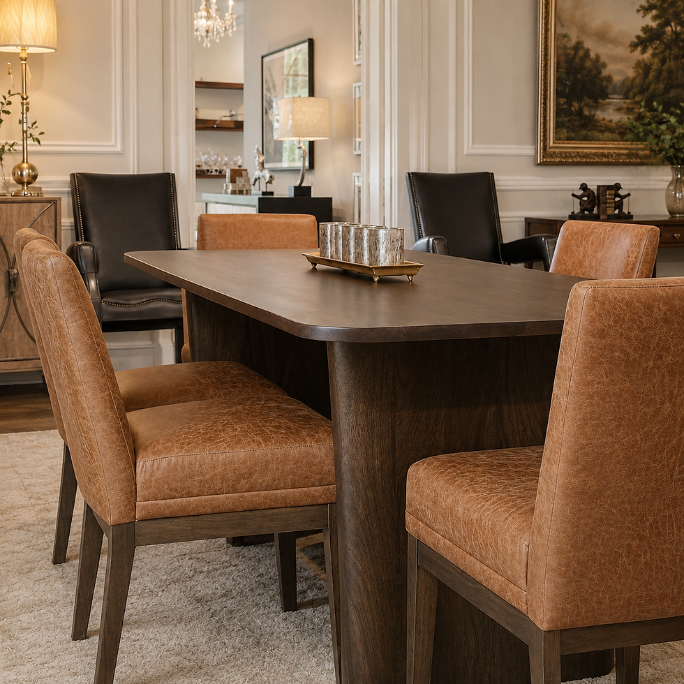 Thumbnail: LH Imports Still Tan Dining Chair  - (6 Available)