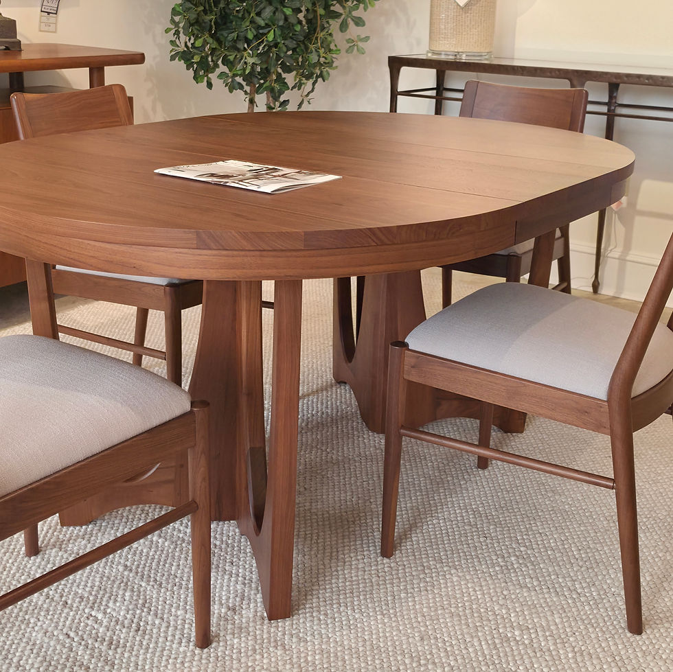 Thumbnail: Stickley Walnut Grove Round Extendable Dining Table