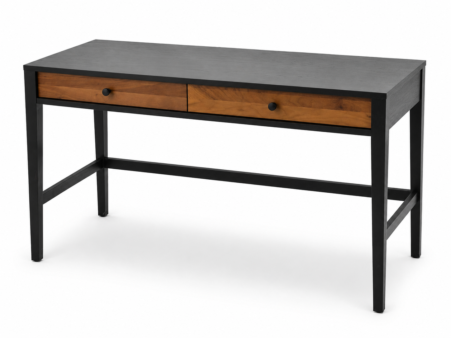 West Bros Hayden Writing Desk in Carbon and Walnut