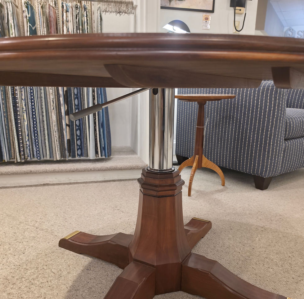 Thumbnail: Harden 580 Round Hi Lo Table in Solid Cherry