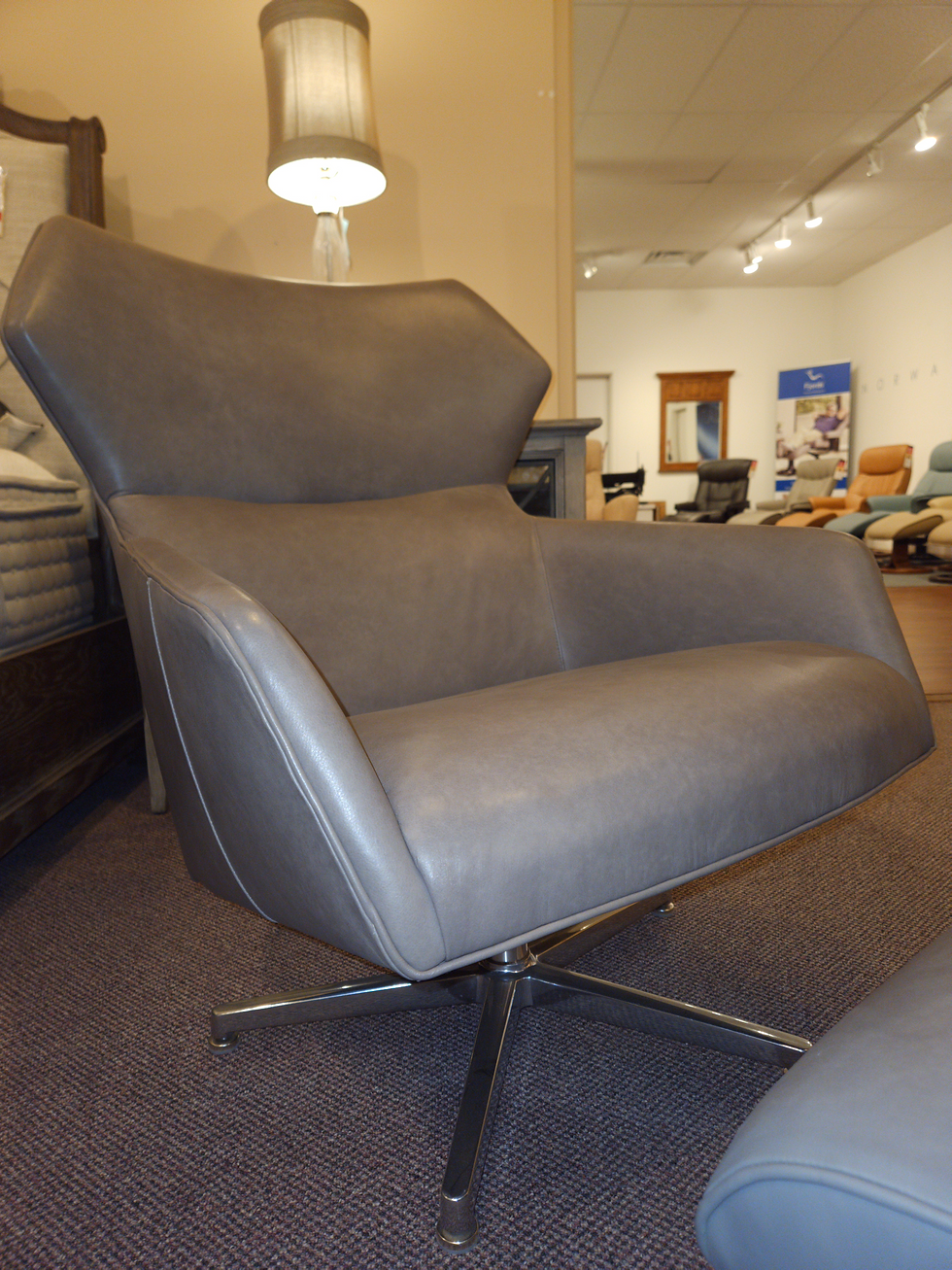Thumbnail: Precedent Sebastian Swivel Chair With Ottoman
