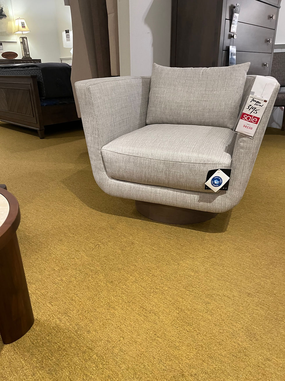 Bernhardt Gemma Swivel Chair N65035 – Fabric B385012 with Finish 789 ...