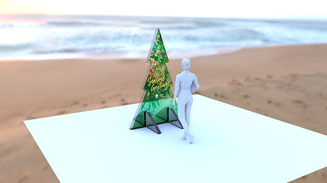 3D Christmas tree concept