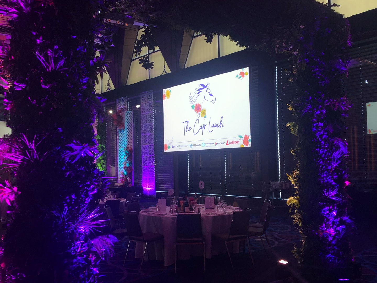 Melbourne Cup event at Hyatt Regency Sydney. Logo and branding design.