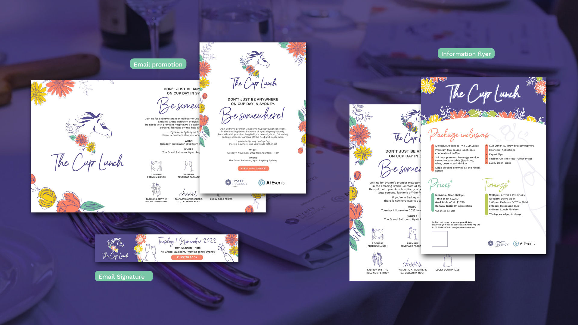 The Cup Lunch Print and Digital collateral