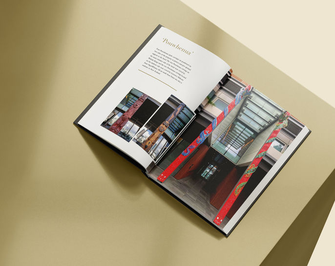 Park Hyatt Auckland Design for a book of
photography showcasing Māori and Tāmaki artwork.