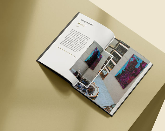Park Hyatt Auckland Design for a book of
photography showcasing Māori and Tāmaki artwork.