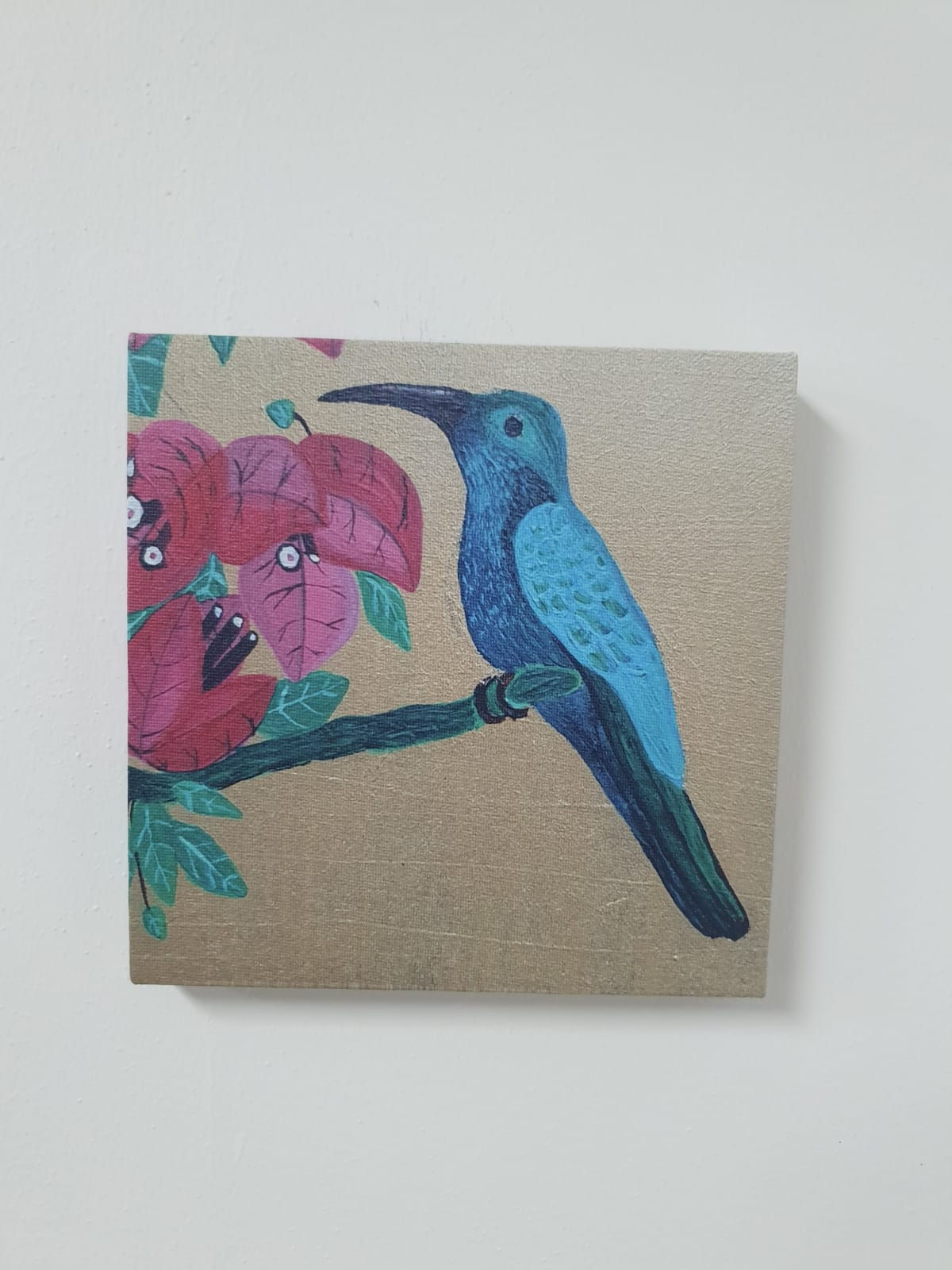 Hummingbird And Bouganvillea
