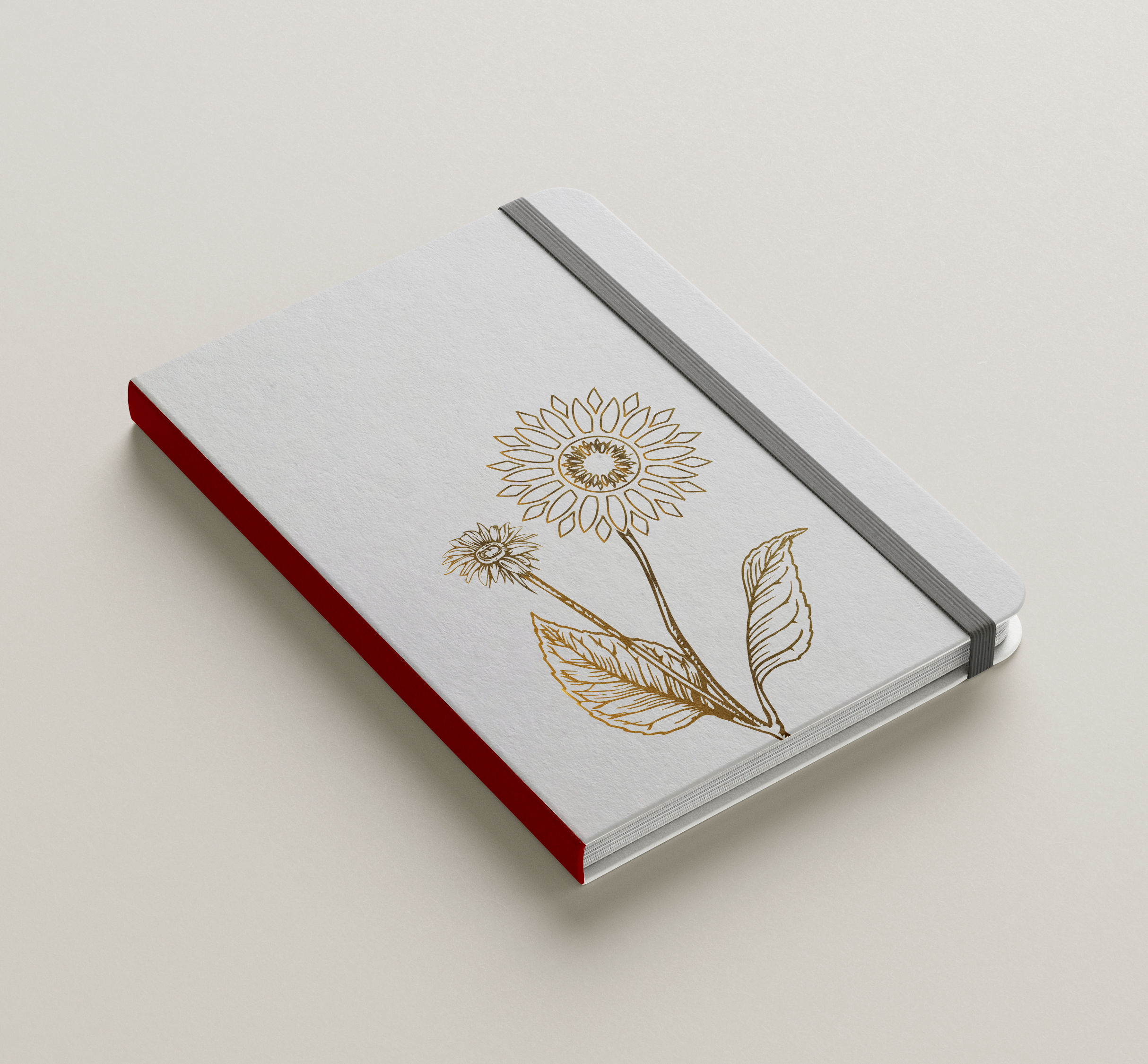 A5 Diary Skodex (White) - Sunflower