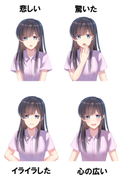 個人様の表情差分制作