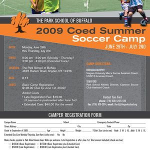 Park Soccer Camp - Graphic Design
