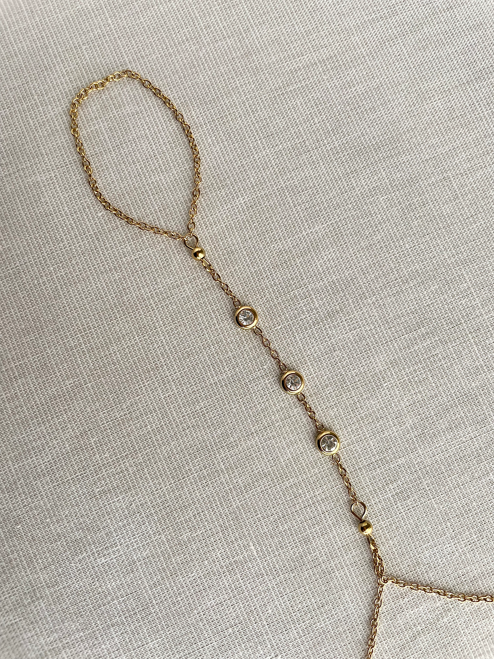 Thumbnail: Hand chain sparkle armband