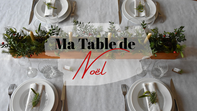 Décoration table de Noël 