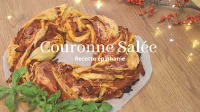 Couronne d'épiphanie salée 