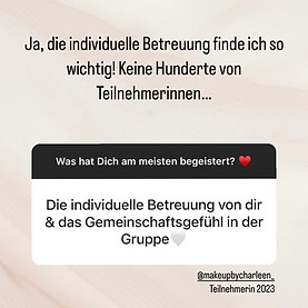 Online Make Up Artist Kurs Kundenstimmen