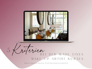 5 Kriterien bei der Wahl eines Make Up Artist Kurses