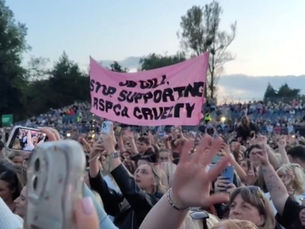 JLS Concert Disrupted: “JB Gill Stop Supporting RSPCA Cruelty”