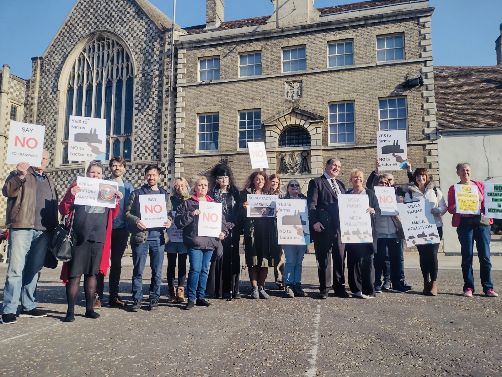 Community protest at a planning meeting