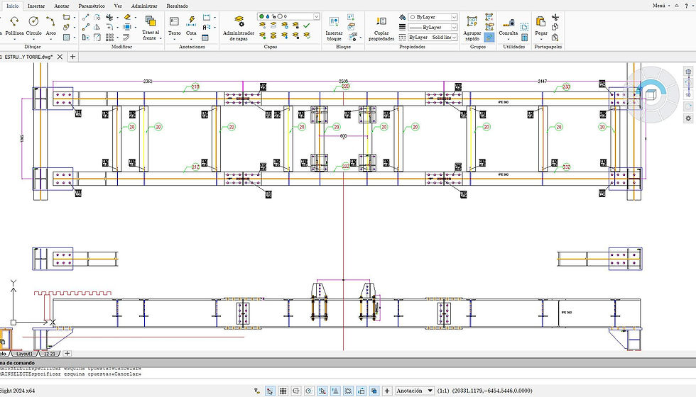 Autocad de Estructura Metálica