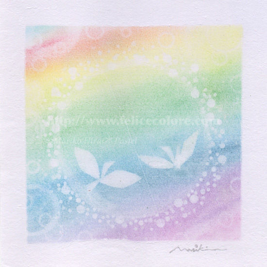 シャボン玉アート*鶴に込められた祈り