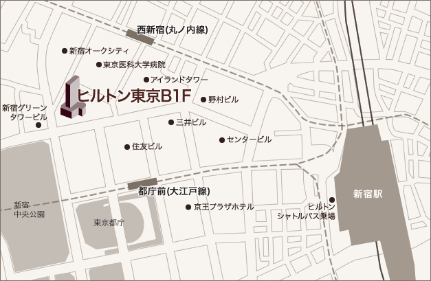 ヒルトピアアートスクエア地図