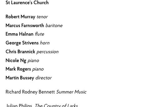 Performance at Ludlow English Song Weekend