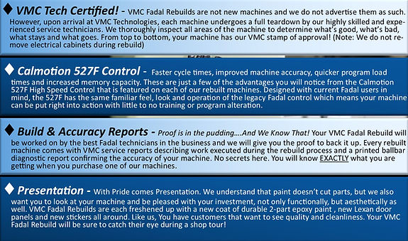 VMC Rebuilds Fadal Legacy Machines