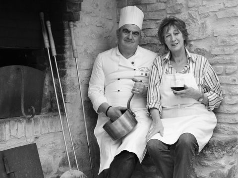 Mario, chef extraordinaire, and his wife Linda