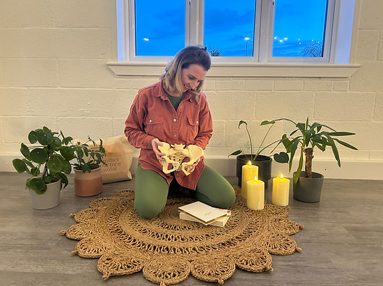 Claire teaching a Pregnancy Yoga Class Ashby