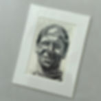 Sir Bobby Charlton portrait linocut print in white mount