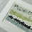 Thumbnail: lefthand detail of original limited edition linocut print in mount depicting sea birds