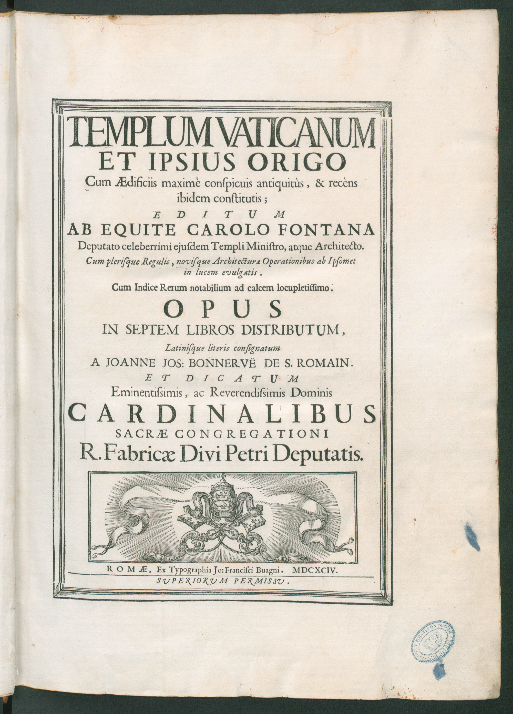 Templum Vaticanum Et Ipsius Origo cover