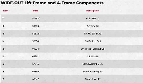 Western WIDE-OUT electrical components