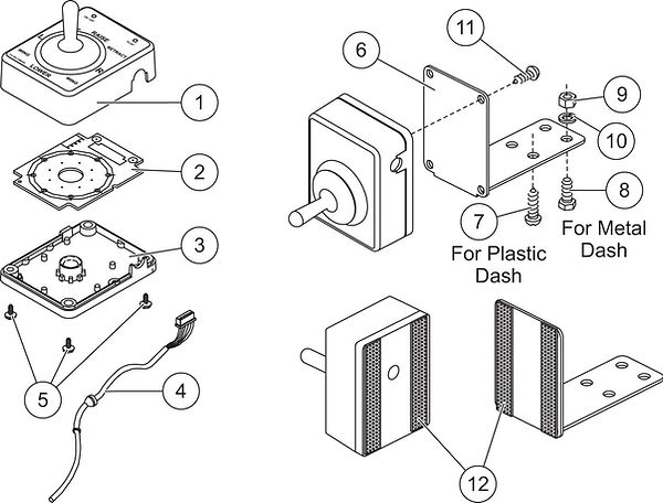WESTERN PRO-PLUS joystick control parts