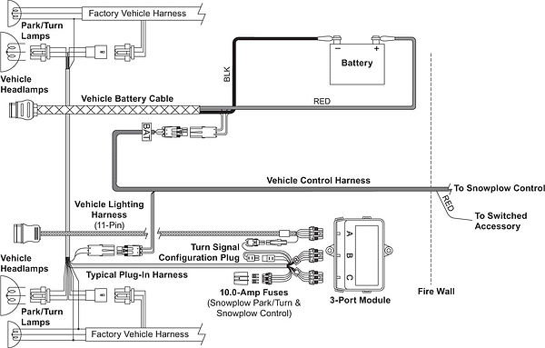 WESTERN PRODIGY vehicle-side harness parts