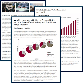 Wealth Managers Guide to Private Debt, Income Diversification Beyond Traditional Fixed Income