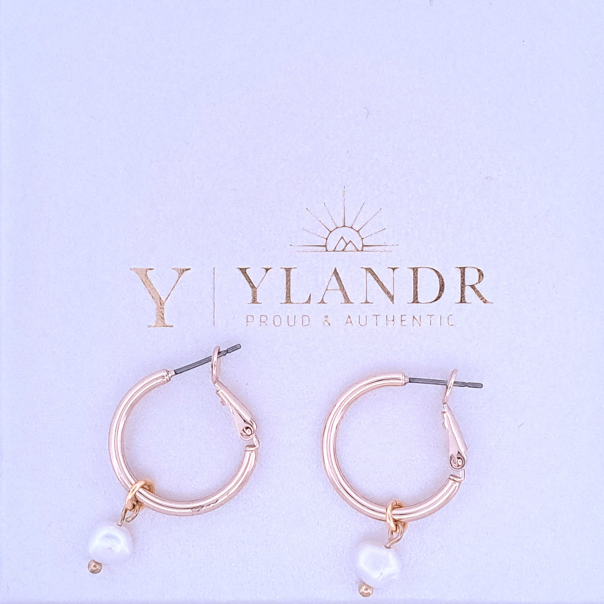 Oorbellen Goud en Parel Ylandr