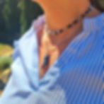 Ketting Island Nomad Zilver met Petrol Ylandr Model