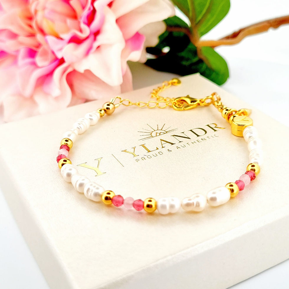 Armband  Ibiza Roze Pearl Fiesta Roze Ylandr