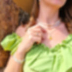 Ketting Seashell Paradise Off-white en Goud Ylandr Model