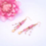 Oorbellen Pink Pearl Bliss Roze en Goud Ylandr