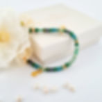 Armband 2 Lagoon Luxe Goud met Lagoongroen Ylandr