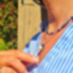 Ketting Abyssal Silver Charm Blauw en Zilver Ylandr Model