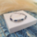 Armband Island Nomad Zilver met Petrol Ylandr Sfeer