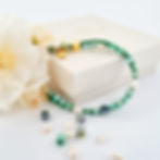 Armband 1 Lagoon Luxe Goud met Lagoongroen Ylandr