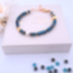 Armband Ocean Harmony Petrol en Goud Ylandr