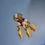 Thumbnail: Oorbellen Nightfall Radiance Zwart en Goud Ylandr Sfeer