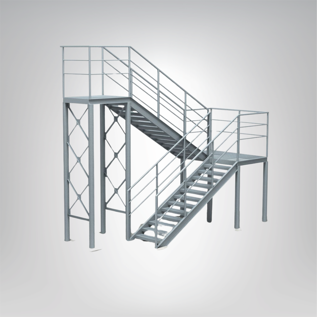 Escada e Plataforma de Inox