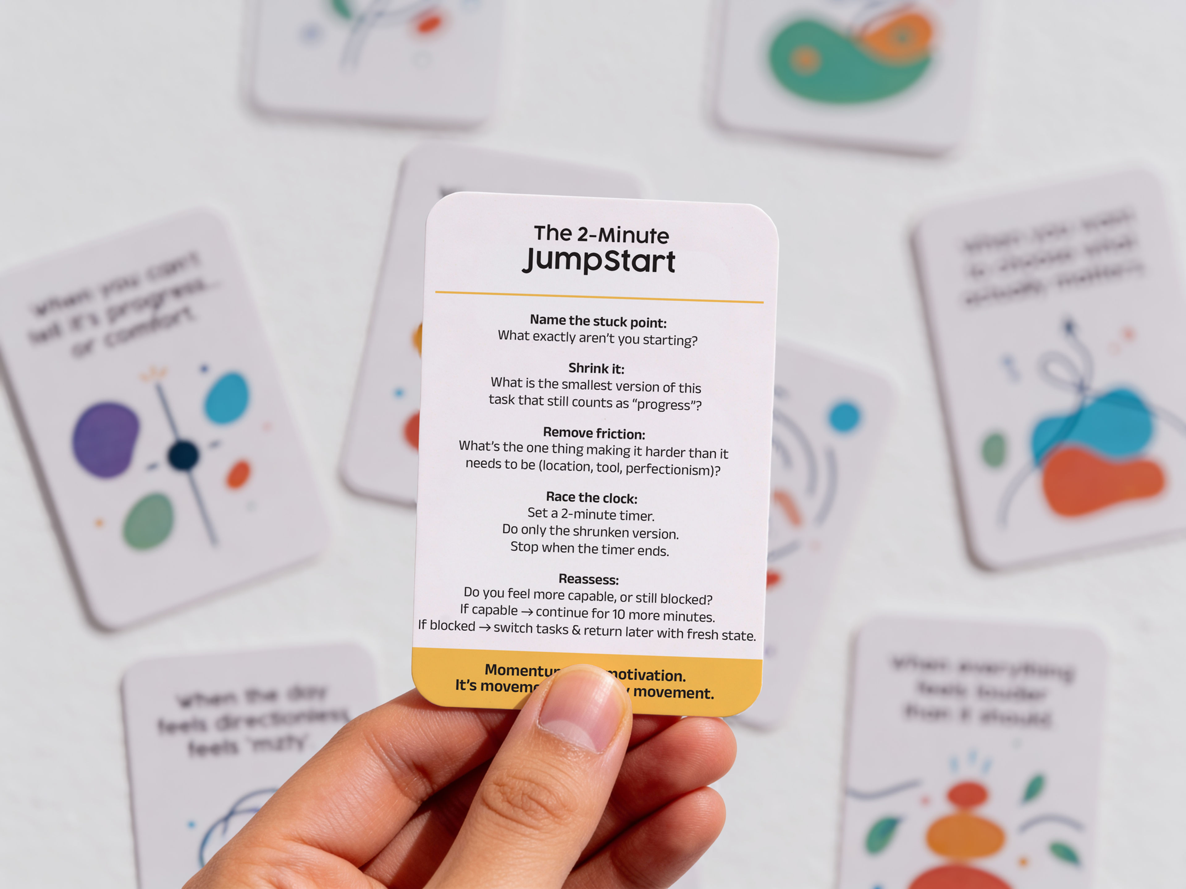 The 2 Min Toolkit- Action Affirmation Cards — View 3
